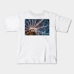 Coney Island Wonder Wheel Infrared Color Kids T-Shirt